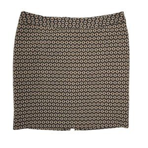 WORTHINGTON Brown Black Geometric Pattern Skirt 12